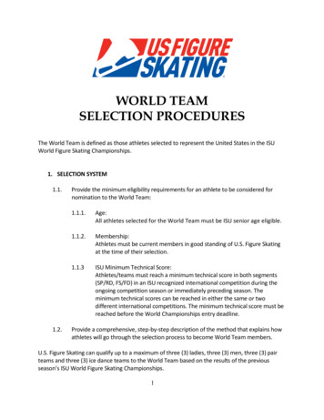 WORLD TEAM SELECTION PROCEDURES - U.S. Figure Skating