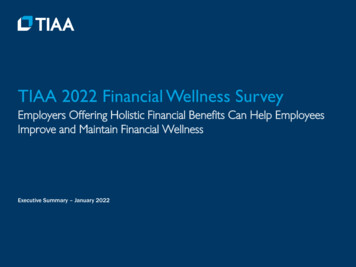 TIAA 2022 Financial Wellness Survey