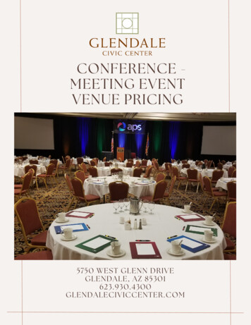 VENUE PRICING MEETING EVENT CONFERENCE - Glendale Civic Center