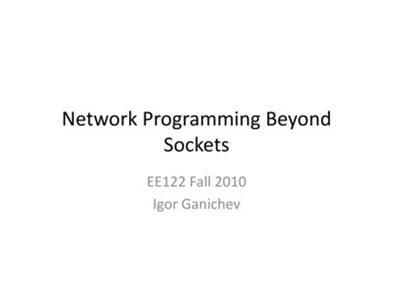 Network(Programming(Beyond( Sockets(