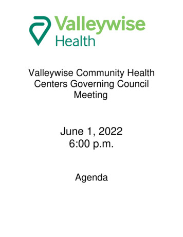 June 1, 2022 6:00 P.m. - Valleywisehealth 