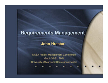 Requirements Management - NASA