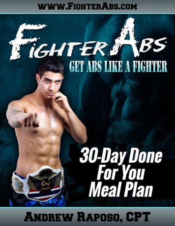 30-Day Done For You Meal Plan - FighterAbs 