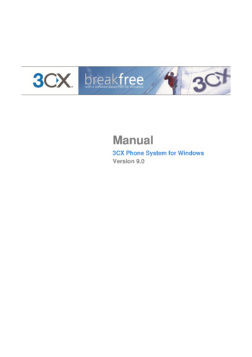 3CX Phone System For Windows Manual - Startseite