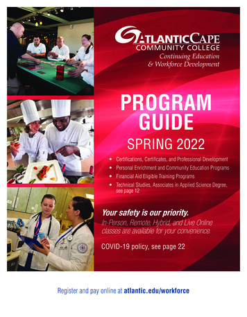 Program Guide Spring 2022 - Atlantic