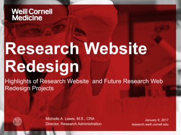 Research Website Redesign - Cornell University