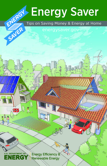 Energy Saver: Tips On Saving Money & Energy At Home (Brochure . - NREL