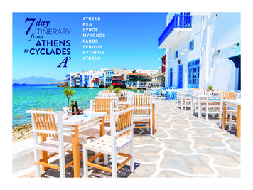 Athens Kea Itinerary Syros Mykonos Paros Serifos Cyclades . - Ionian Ray
