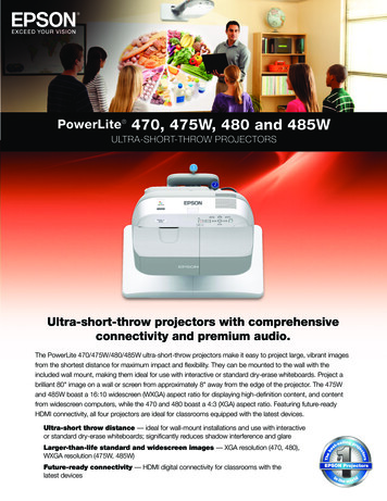 Ultra-short-throw Projectors With Comprehensive Connectivity And .