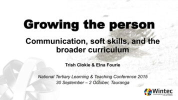 Communication, Soft Skills, And The Broader Curriculum - CORE
