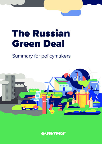 The Russian Green Deal - Greenpeace
