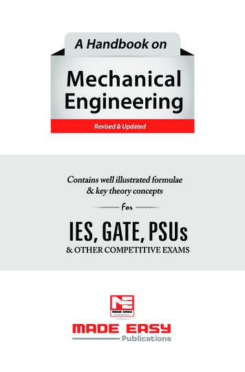 Mechanical Engineering - MADE EASY