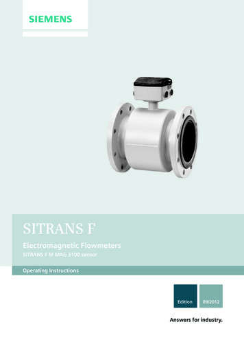 SITRANS F M MAG 3100 Sensor - Siemens