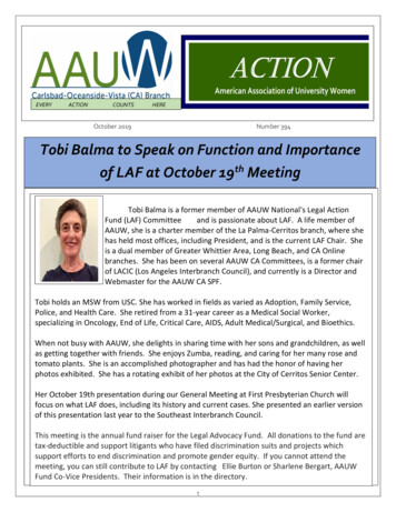 October 2019 Number 394 Tobi Balma To Speak On Function And Importance .