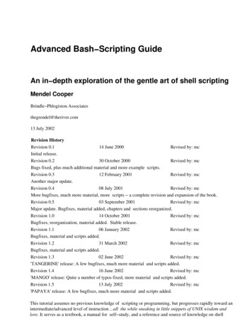 Advanced Bash-Scripting Guide - Informatica