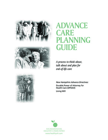 Advance Care Planning Guide - Nhhca