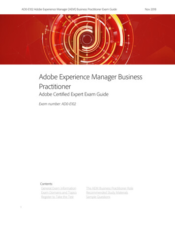 Adobe Experience Manager Business Practitioner