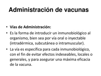 Administración De Vacunas - INFD