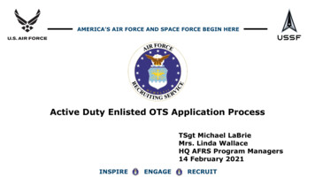 Active Duty Enlisted OTS Application Process - AF
