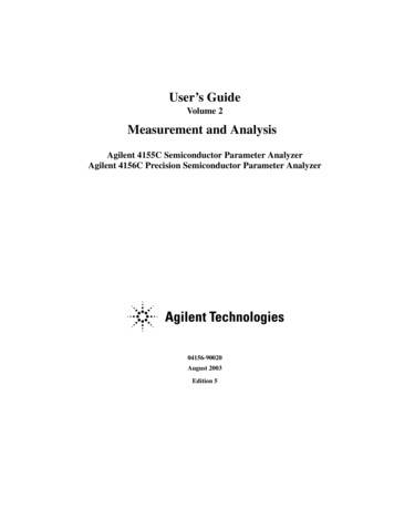 Volume 2 Measurement And Analysis - Oregon State University