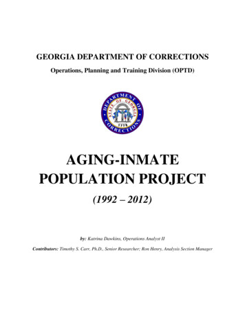 AGING-INMATE POPULATION PROJECT - Georgia