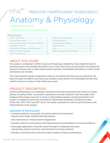 National Healthcareer Association Anatomy & Physiology
