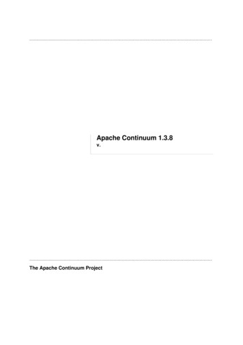 Apache Continuum 1.3