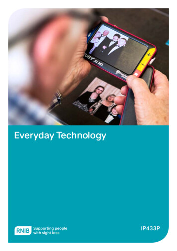 Everyday Technology - RNIB