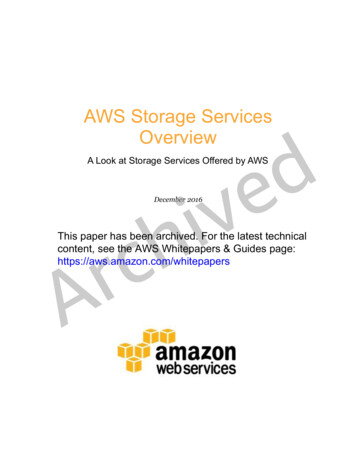ARCHIVED: AWS Storage Services Overview