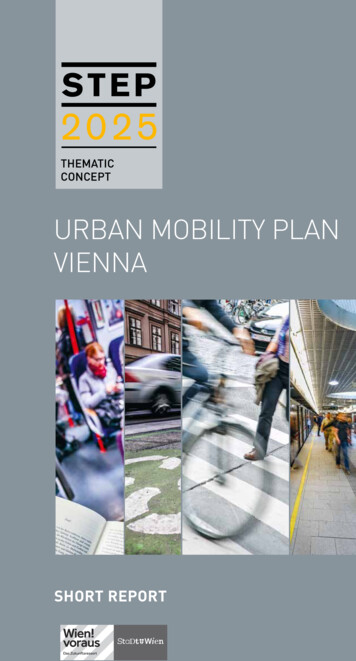Urban Mobility Plan Vienna - Stadt Wien