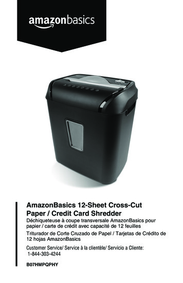 AmazonBasics 12-Sheet Cross-Cut Paper / Credit Card Shredder