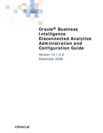 Oracle Business Intelligence Disconnected Analytics Administration And .