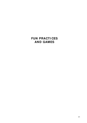 FUN PRACTICES AND GAMES - Peai 