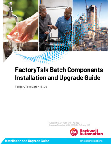 FactoryTalk Batch Components - Rockwell Automation