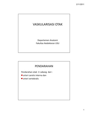 VASKULARISASI OTAK - Website Universitas Sumatera Utara