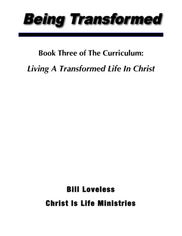 Living A Transformed Life In Christ - The Arsenal Church