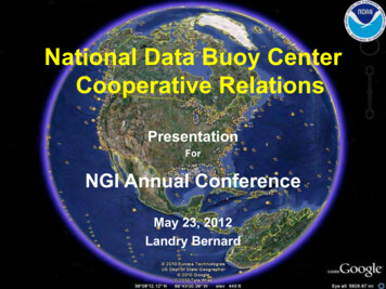 National Data Buoy Center Cooperative Relations