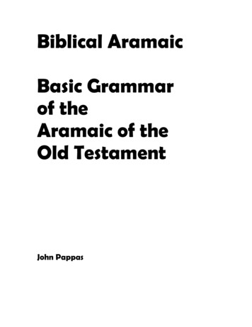 Biblical Aramaic Basic Grammar Of The Aramaic Of The . - Bible Greek Vpod