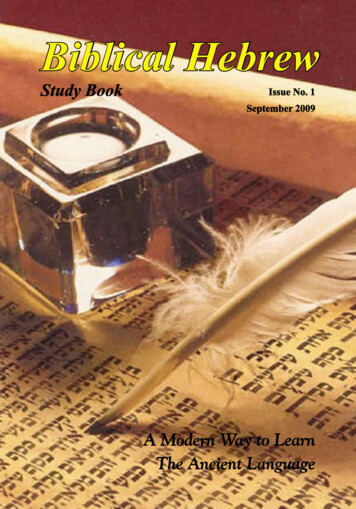 Biblical Hebrew - Weebly