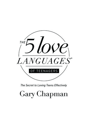 The Secret To Loving Teens Effectively Gary Chapman
