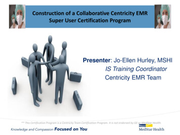 Centricity EHR Super User Certification Training