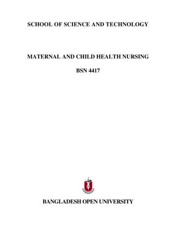 School Of Science And Technology Maternal And Child Health Nursing Bsn 4417