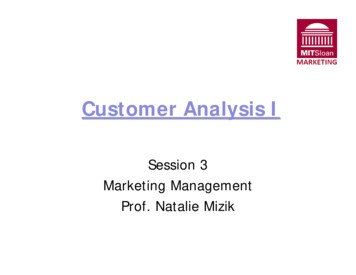 Customer Analysis I