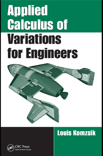 Applied Calculus Of Variations For Engineers