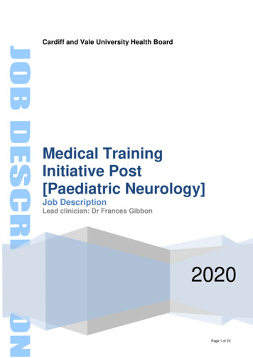 Medical Training Initiative Post [Paediatric Neurology]