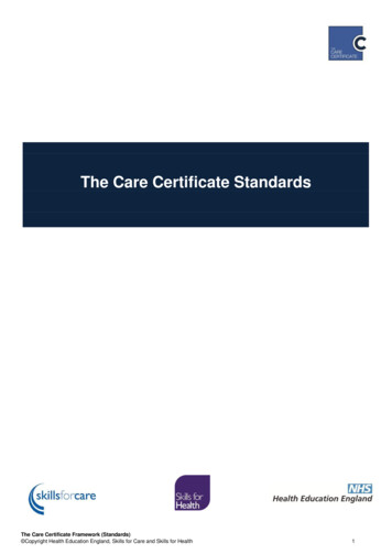 The Care Certificate Standards - Skills For Health