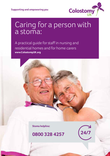 Caring For A Person With A Stoma - Colostomy UK