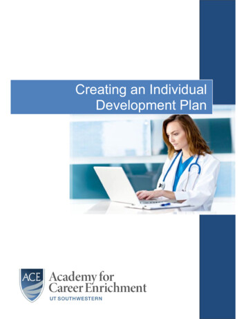 Creating An Individual Development Plan - University Of Texas System