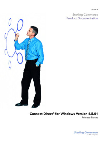 Connect:Direct Windows Version 4.4.00 Release Notes - IBM