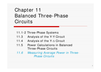 Chapter 11 Balanced Three-Phase Circuits